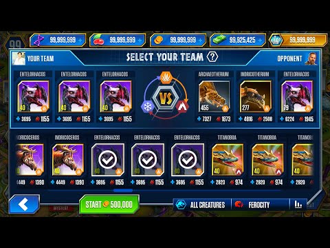 ENTELORHACOS SUPER HEAVY BATTLE | JURASSIC WORLD THE GAME