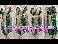 Drape Your Normal Saree Into Dhoti Style Dhoti Saree Draping Step By Step