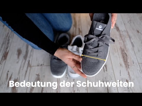 Was bedeuten die Schuhweiten E, F, G, H 👣 Die richtige Weite finden!