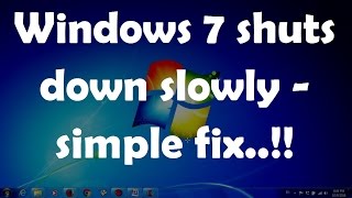 Download lagu Windows 7 shuts down slowly - simple fix..!! mp3