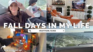 VLOGTOBER DAY 1 | Cozy Fall Vlog 🎃 Decorating, Family Lake Day & Dollar Tree Fave Find