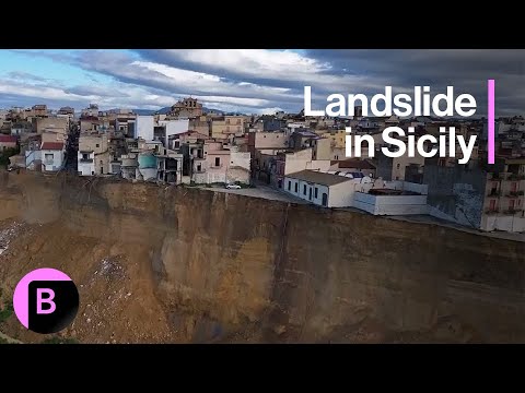 Aftermath of Landslide in Niscemi, Sicily