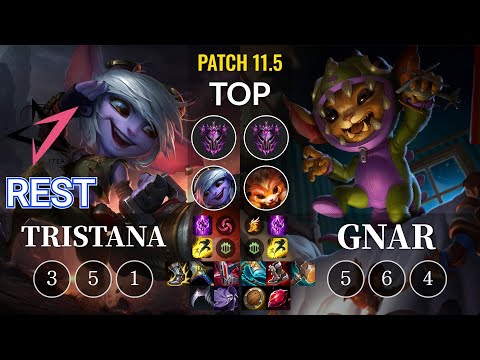 JT Rest Tristana vs Gnar Top - KR Patch 11.5