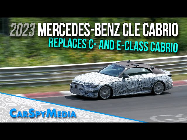 2024 Mercedes-Benz CLE-Class Cabriolet spy shots and video