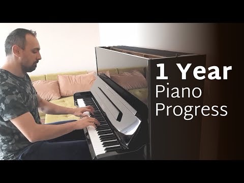 Adult Piano Progress  - 1 Year of Practice