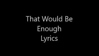 ⭐️Hamilton⭐️ That Would Be Enough Lyrics