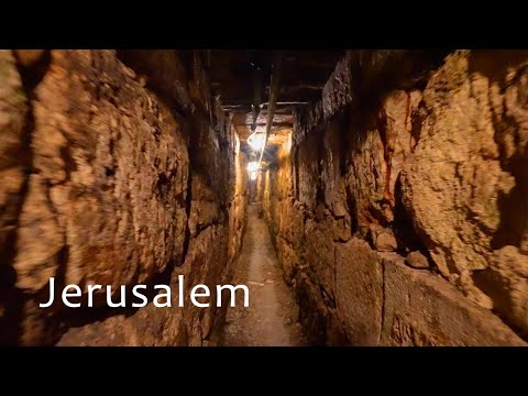 Salainen maanalainen tunneli Davidin kaupungista Temppelivuorelle.