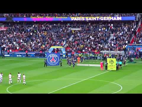 PSG / G Bordeaux 30.09.2017 : 6-2 (L1 J8) 5/7 : Entrée+Hommage à M Borelli