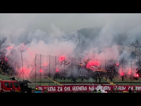 07.12.2025 FK Sarajevo - FK Zeljeznicar 4:0, Sarajevski derbi, Intro, Pyro & Support 