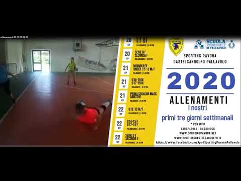 SPORTING PAVONA CASTELGANDOLFO PALLAVOLO - ALLENAMENTI DAL 20 AL 22 SETTEMBRE 2020
