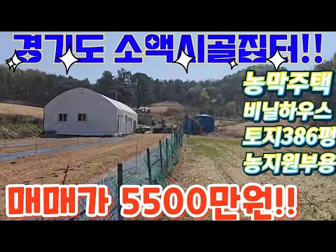 헐값.땡처리~경기도.소액시골집터.2차선인근.밭386평.단돈250…