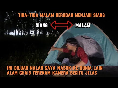 HORROR CAMPING: FIRST TIME ENTERING THE SUPERHEROUS REALITY, NIGHT BECOME DAY #solocampinghoror #...