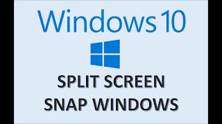 Windows 10 - Split Screen & Snap Assist - How to Use Multitasking Feature - Divide by Side Tutorial