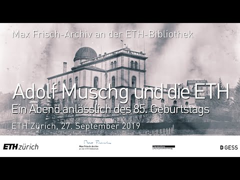 Adolf Muschg und die ETH – ein Abend anlässlich des 85. Geburtstags