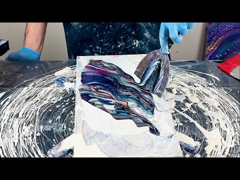 WOW! Acrylic Transfer~FANTASTIC Color Combination~Bloom~Acrylic Pouring~Fluid Art~237