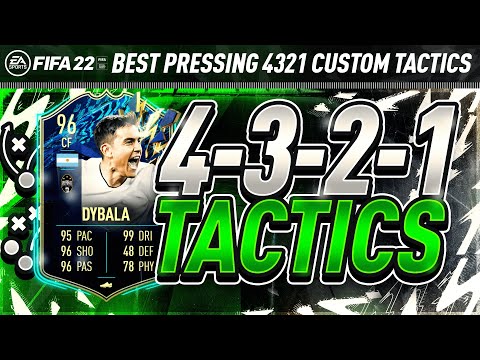 BEST 4321 CUSTOM TACTICS! PRESSING 4-3-2-1 META TACTICS & INSTRUCTIONS FIFA 22 ULTIMATE TEAM!