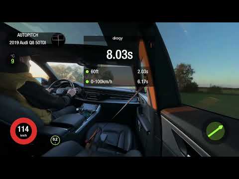 Audi Q8 50TDI 3.0TDi AT 4WD 2019 STOCK. 0-100 acceleration