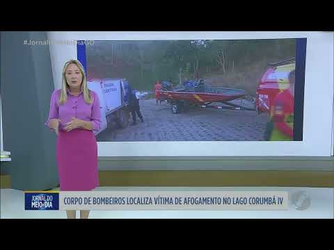 Bombeiros encontram vítima de afogamento no Lago Corumbá IV