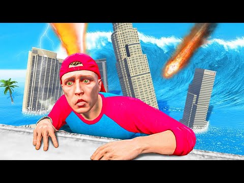 100 TAGE alle NATUR KATASTROPHEN überleben in GTA 5!