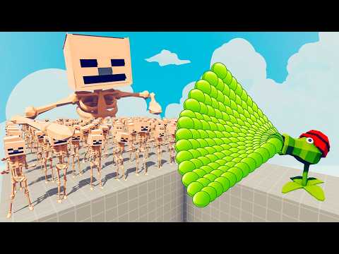 200x MINECRAFT SKELETON + 1x GIANT vs EVERY GOD - Totally Accurate Battle Simulator TABS