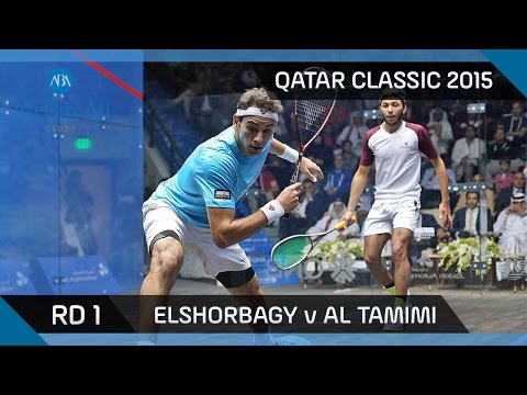 Squash: Qatar Classic 2015 - Men's Rd 1 Highlights - Elshorbagy v Al Tamimi