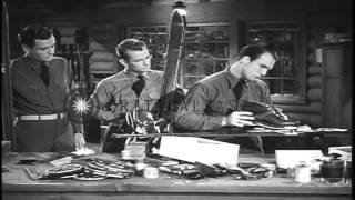 The covers construction and care of the skis, boots and bindings in the United St...HD Stock Footage