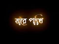 Boka Pakhi 🕊️ Apon Chinli Na😔| Black Screen Bengali Lyrics | atif Ahmed Niloy status🍁Whatsapp Status