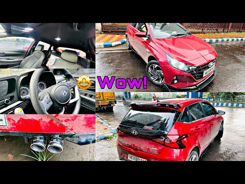 HYUNDAI i20 MAGNA WITH MONSTER SPOILER ❤️| VALVETRONIC EXHAUST |SPLITTERS AND NECESSARY ACCESSORIES✨