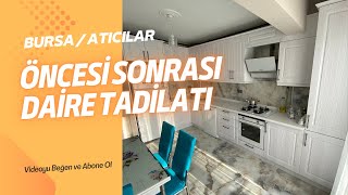 Bursa Atıcılar Daire Tadilatı - Yerden Isıtma Sistemi - Öncesi Sonrası