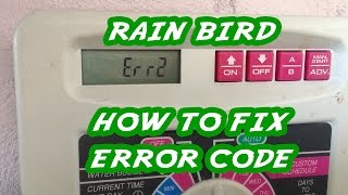 Rain Bird Error Message and How To Fix It by Replacing the Solenoid Vavle