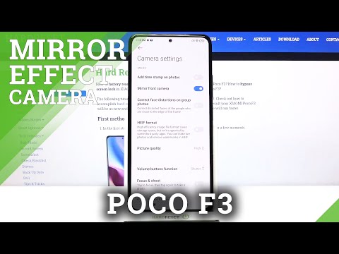 How to Turn Off Camera Mirror Effect in XIAOMI POCO F3 – Font Camera Settings