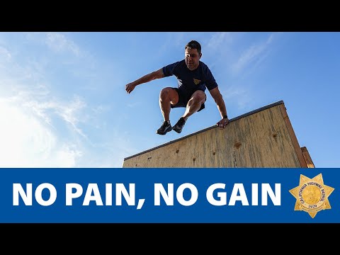 NO PAIN, NO GAIN #career #police #californiahighwaypatrol #policeofficer #careeradvice #careergoals