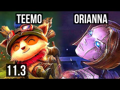 TEEMO vs ORIANNA (MID) | 6/1/10, 1600+ games, 1.7M mastery | KR Diamond | v11.3
