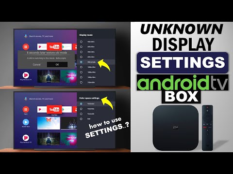 Unknown TV Display Settings | Android TV Box 2021 | Mi Box S | Xiaomi Mi TV Stick | ycbcr