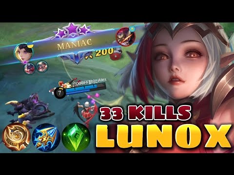 LUNOX AGGRESSIVE GAMEPLAY | 33 KILLS | LUNOX MANIAC