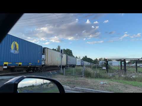 Pacific National NR45 & NR4, The Ghan NH74 leaving Bathurst NSW