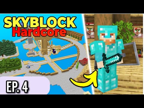 From Zombie to Diamond Armor in Skyblock