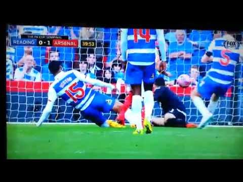 Alexis Sanchez Scores vs. Reading - FA Cup Semi