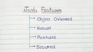 Explain Features Of Java || In Hindi || Java