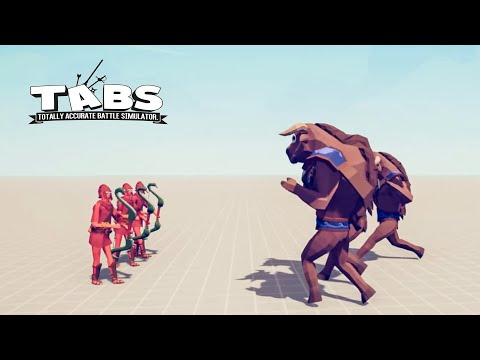 TABS -  Minotaur vs Every Unit  - Totally Accurate Battle Simulator