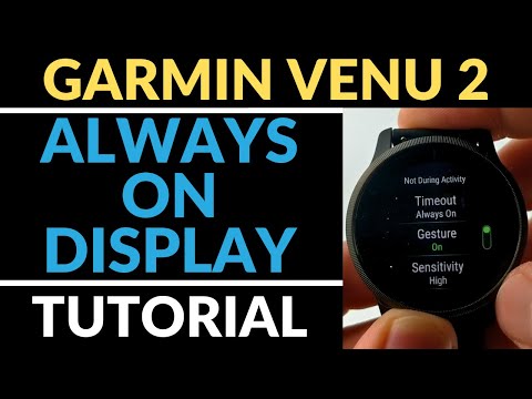 Turn on the Always On Display - Garmin Venu 2 Tutorial