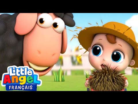 Baa Baa Mouton Noir en Français | Little Angel | Dessins animés | Les Enfants Apprennent Le Français