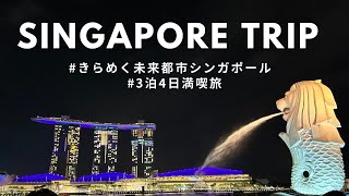 【Singapore Travel Vlog】Merlion, Marina Bay Sands night view, Gardens by the Bay, night safari, Jewel