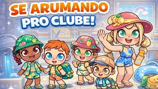 Leleca, Nina, Dudu, Max, Zezé e Lelequita se arrumam para ir para o clube do Avatar World 🥰😍