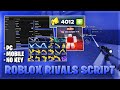 FREE Rivals Script NO KEY AIMBOT UNLOCK ALL SILENT AIM SAFE FOR RANK