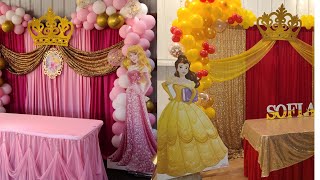 TEMATICA DE DE LAS PRINCESAS/ideas decoraciónes con globos