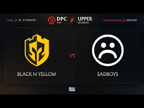 Black N Yellow vs Sadboys, Dota Pro Circuit 2021: S1 - NA, bo3, game 1 [Mila & Inmate]