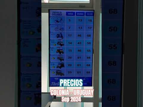 Precios ALQUILER de autos y bicis SEP 2024 en #COLONIA #URUGUAY en #thrifty