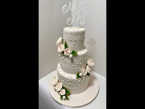 Three tier Wedding cake