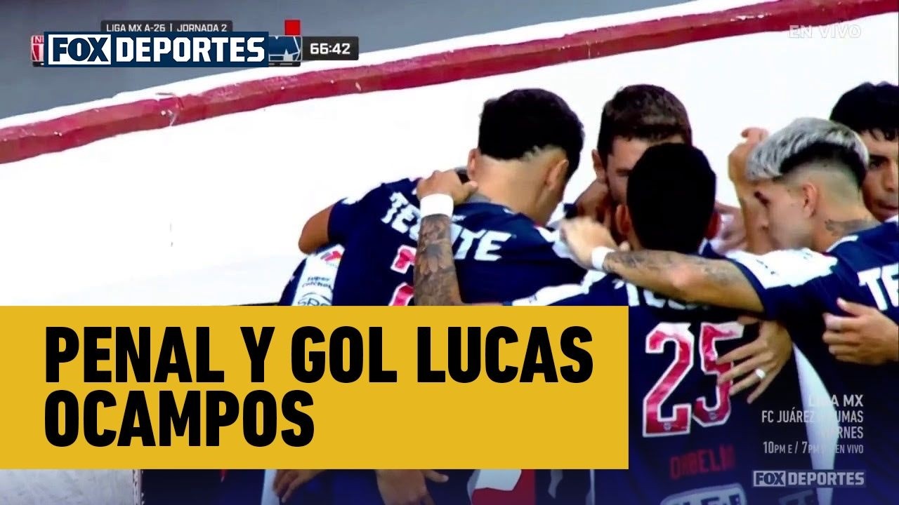 🚨 PENAL Y GOL Lucas Ocampos | Necaxa 1-1 Rayados | Fecha 2 | Apertura 2026 | Liga MX